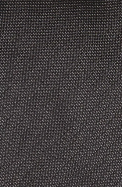 Hugo Boss Boss Solid Silk Tie In Gray