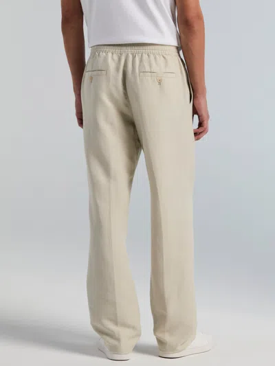 Perry Ellis Men's Straight Leg Pull-on Drawstring Pants In Neutral