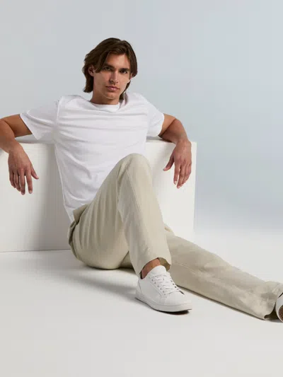 Perry Ellis Men's Straight Leg Pull-on Drawstring Pants In Neutral