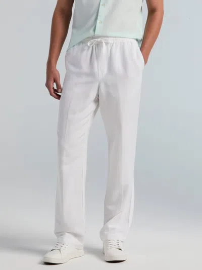 Perry Ellis Men's Straight Leg Pull-on Drawstring Pants In Neutral
