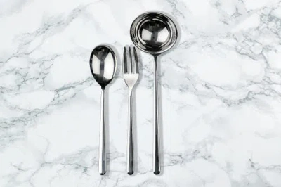 Mepra Linea Flatware Set In Silver