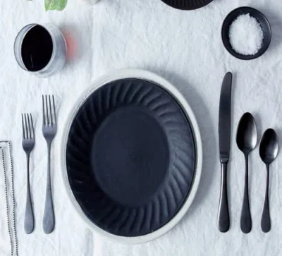 Mepra Vintage Pewter Flatware Set In Silver