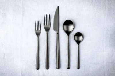 Mepra Linea Flatware Set In Gray
