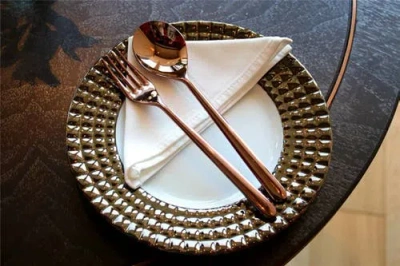 Mepra Linea Flatware Set In Gold