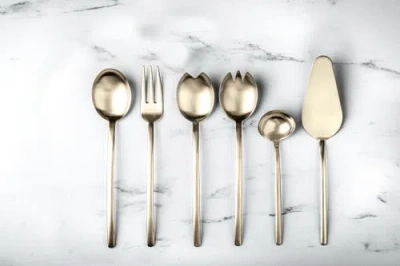 Mepra Due Flatware Set In Gold