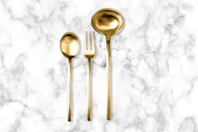 Mepra Due Flatware Set In Gold