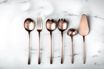 Mepra Due Flatware Set In Brown