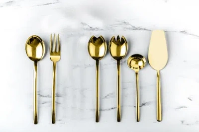 Mepra Due Flatware Set In Gold
