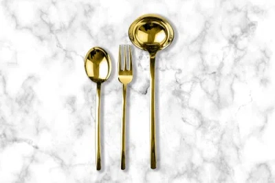 Mepra Due Flatware Set In Gold