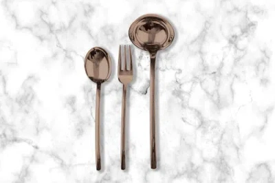 Mepra Due Flatware Set In Brown