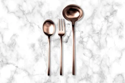 Mepra Due Flatware Set In Brown