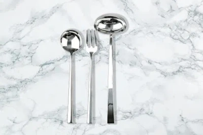 Mepra Movida Flatware Set In Silver