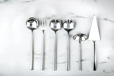 Mepra Movida Flatware Set In Silver