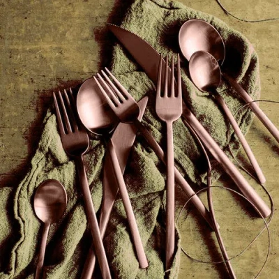 Mepra Due Flatware Set In Brown