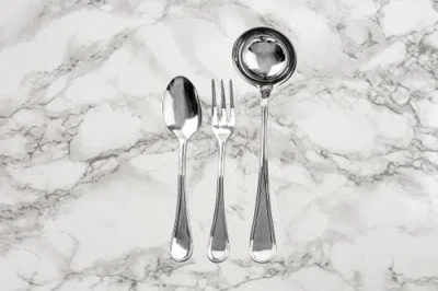 Mepra Boheme Flatware Set In Silver