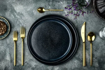 Mepra Due Flatware Set In Gold