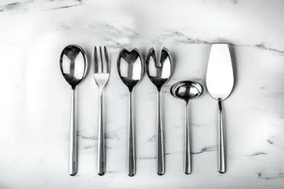 Mepra Linea Flatware Set In Silver