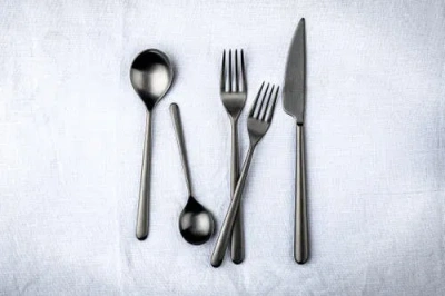 Mepra Linea Flatware Set In Gray