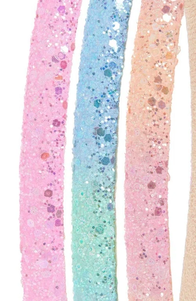 Cara Kids' 3-pack Glitter Headbands In Multi