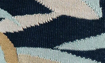 Bugatchi Leaf Print Mercerized Cotton Blend Dress Socks In Multi