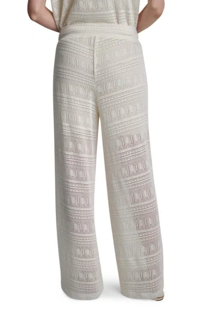 Dkny Open Stitch Drawstring Pants In Gray