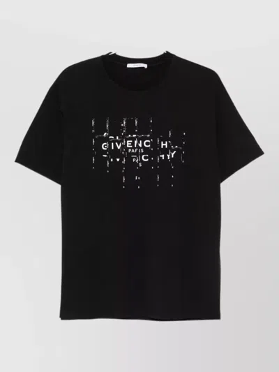Givenchy Photographic Negative Logo Regular Fit Graphic T-shirt In Black