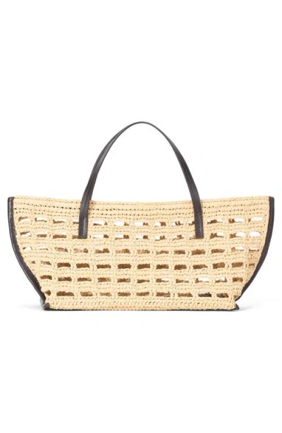 Staud Mini Christos Raffia Tote In Pattern