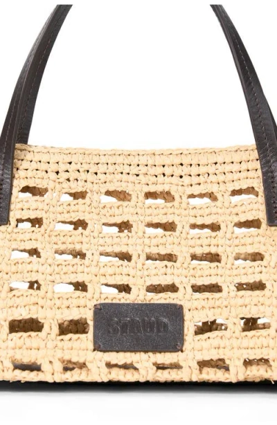 Staud Mini Christos Raffia Tote In Pattern