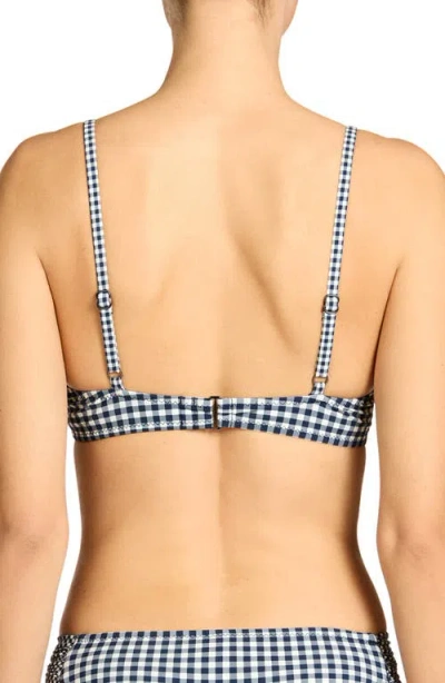 Robin Piccone Brigitte Tie Front Underwire Bikini Top In Multi