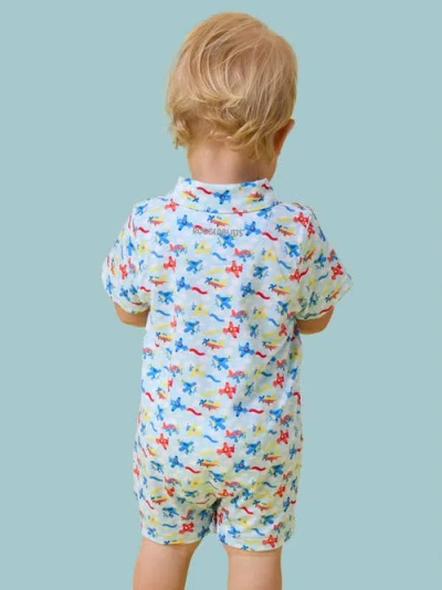 Ruggedbutts Performance Polo Romper In Multi