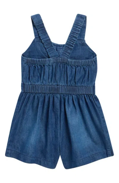 Habitual Kids Bow Front Romper In Blue