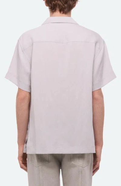 Helmut Lang Solid Camp Shirt In Purple