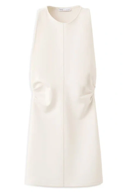 Mango Featuring Hailey Bieber Open Back Minidress In White