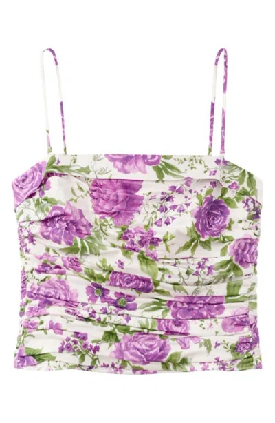 Mango Featuring Hailey Bieber Rufy Top In Multi