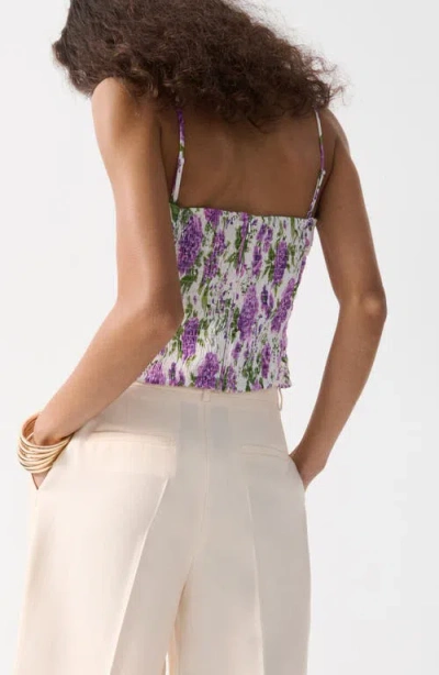 Mango Featuring Hailey Bieber Rufy Top In Multi