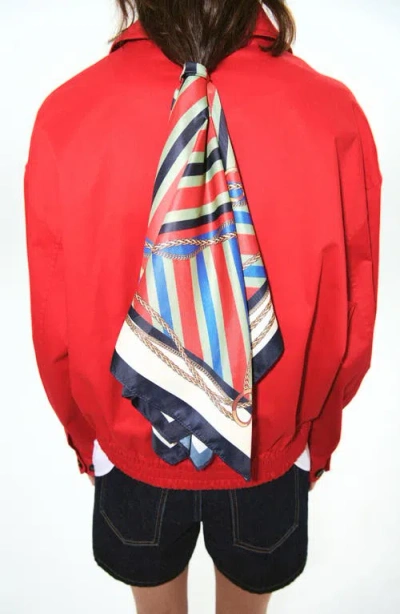Mango Featuring Hailey Bieber Mutis Oversize Jacket In Red