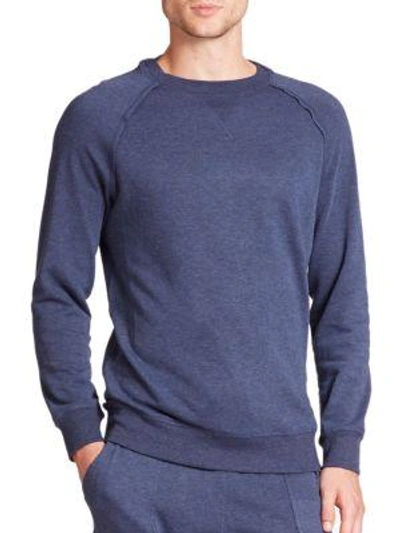 Shop 2(x)ist Terry Pullover Sweatshirt In Denim-heat