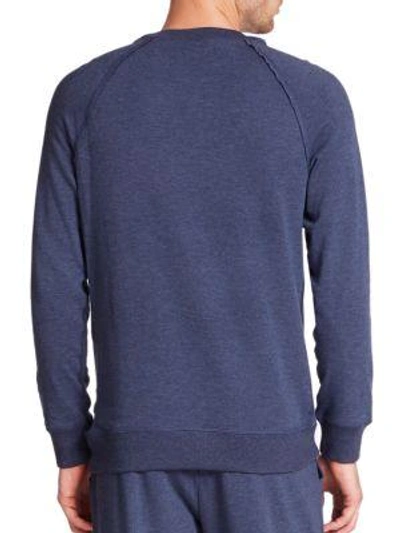 Shop 2(x)ist Terry Pullover Sweatshirt In Denim-heat