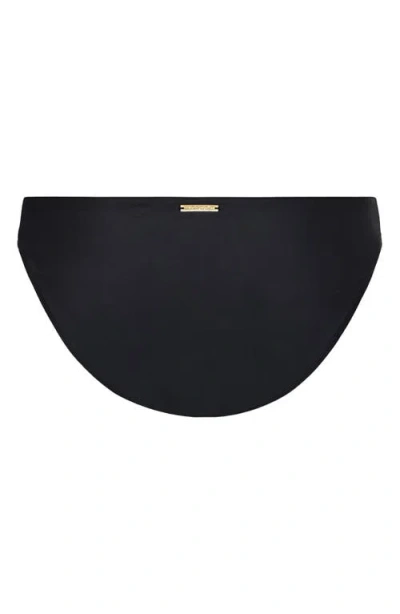 Milly Solid Margot Bikini Bottoms In Black