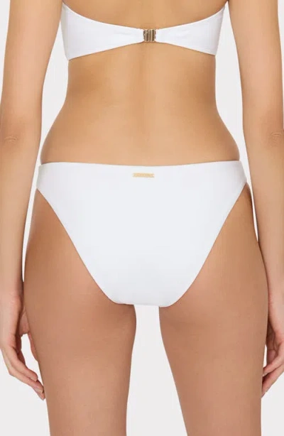 Milly Solid Margot Bikini Bottoms In White