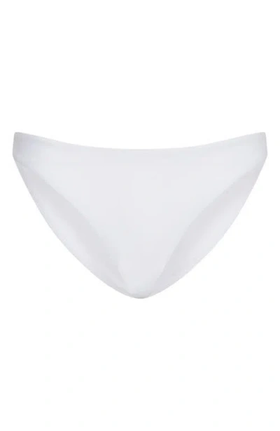 Milly Solid Margot Bikini Bottoms In White