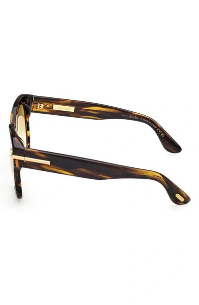 Tom Ford 55mm Icon Square Gradient Sunglasses In Brown