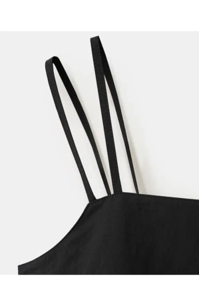 Mango Double Strap Camisole In Black