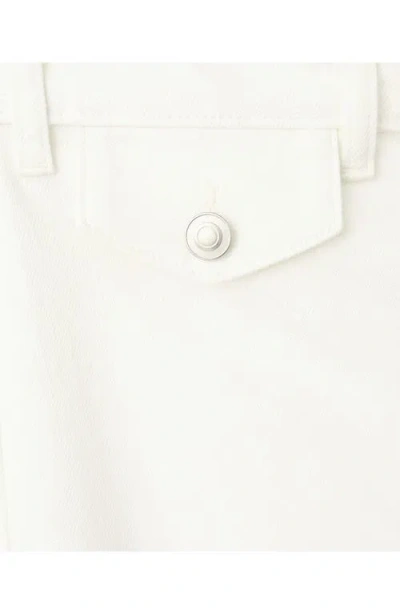 Mango Flap Pocket Jeans In Neutral