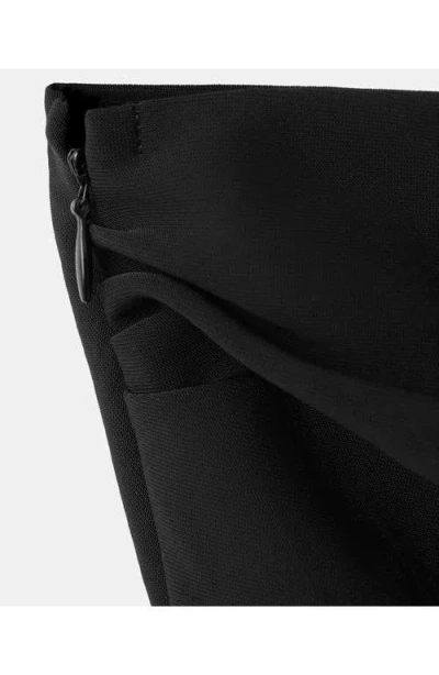 Mango Asymmetric Twist Strap Jumpsuit In Black