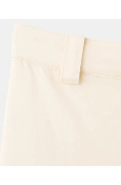 Mango Flat Front Pants In Neutral