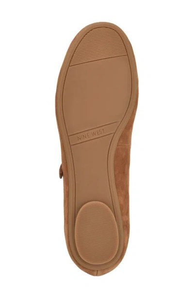 Nine West Classik Mary Jane Flat In Brown