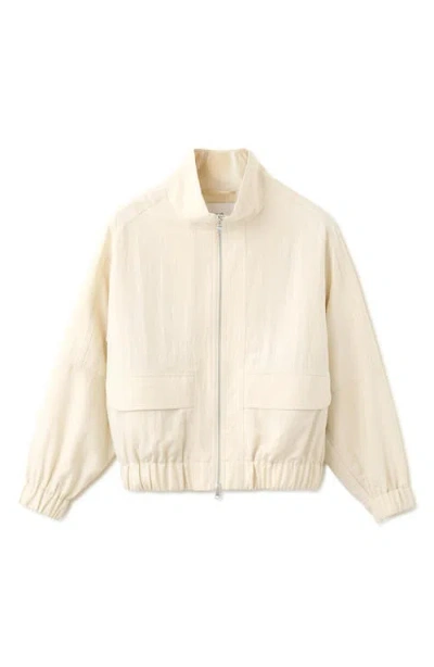 Mango Featuring Hailey Bieber Bomber Jacket In Neutral