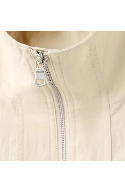 Mango Featuring Hailey Bieber Bomber Jacket In Neutral