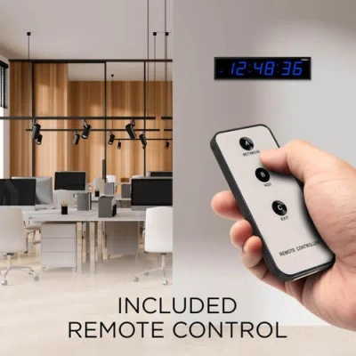 Ivation Large Digital Clock, 24 Led Wall Clock With 6-level Brightness ...